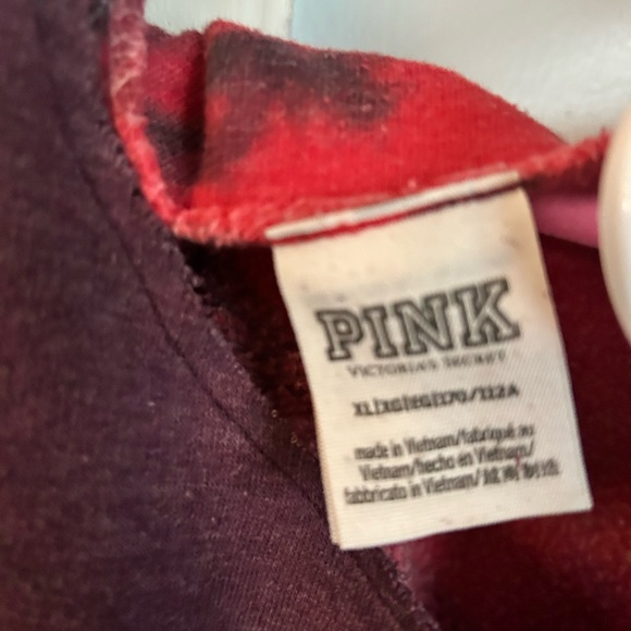 PINK  Tie-Dye off shoulder Sexy Sweat Set - Red Pink and Purple - Picture 4 of 4